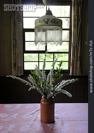 
                Lampe, Ländlich, Blumenstrauß                   