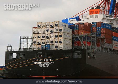 
                Containerschiff, Heck                   