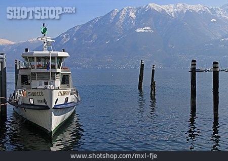 
                Boot, Alpen, Lago Maggiore                   