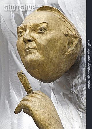 
                Statue, Politiker, Ludwig Erhard                   