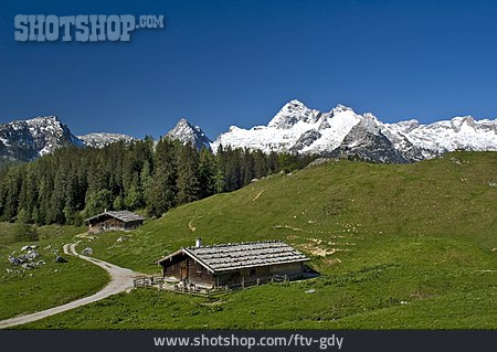 
                Alpen, Almhütte, Leoganger Steinberge                   