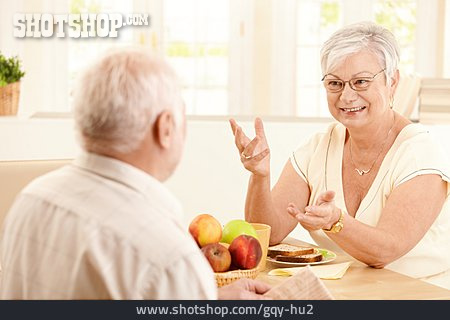 
                Ehepaar, Diskutieren, Seniorenpaar                   