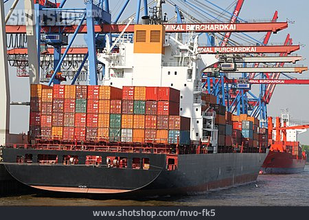 
                Containerschiff, Containerhafen, Containerterminal                   
