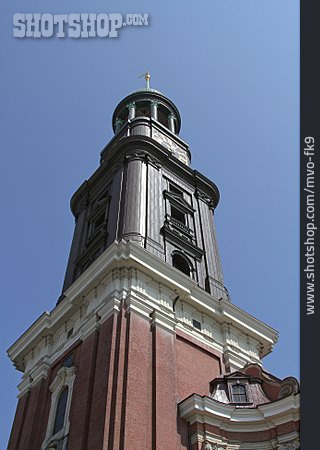 
                Kirche, Kirchturm, St. Michaelis, Hamburger Michel                   