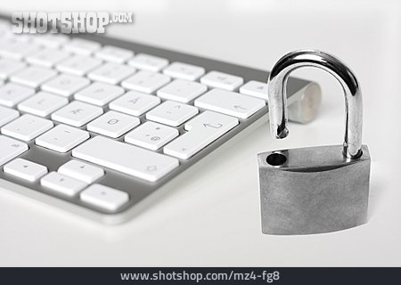 
                Schloss, Tastatur, Computersicherheit                   