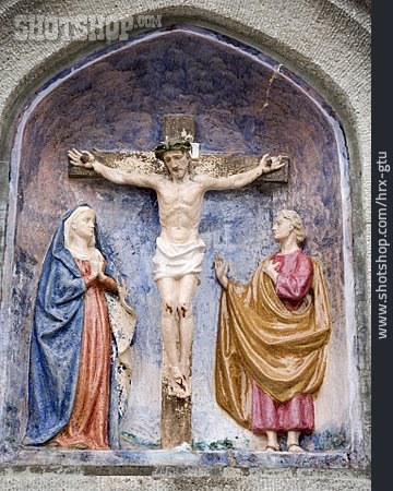 
                Christus, Kreuzigung, Kruzifix, Kreuzwegstation, 12. Station                   