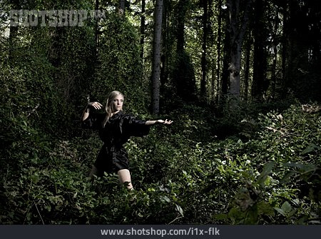 
                Forest, Combat Ready, Fighter                   