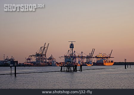 
                Hafen, Containerhafen, Hamburger Hafen, Burchardkai                   