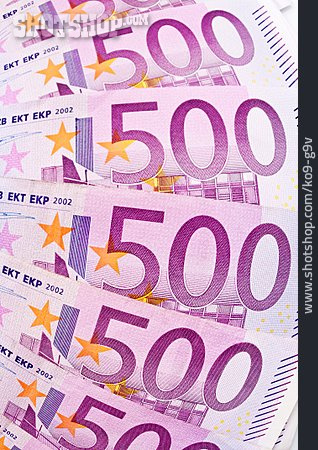 
                Geldschein, Geldfächer, 500 Euro                   