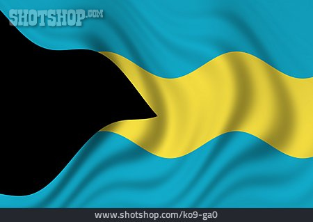 
                Nationalflagge, Bahamas                   