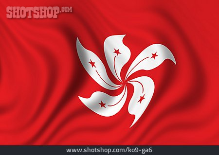 
                Hongkong, Flagge, Nationalflagge                   