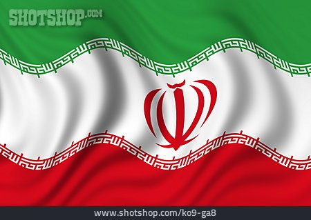 
                Nationalflagge, Iran                   