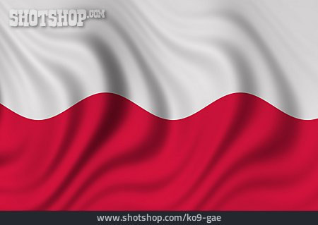 
                Nationalflagge, Polen                   