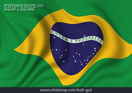 
                Brasilien, Nationalflagge                   