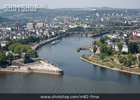 
                Koblenz, Deutsches Eck, Moselmündung                   