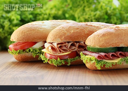 
                Baguette, Belegtes Brötchen, Sandwich                   