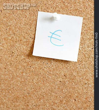 
                Euro, Notizzettel, Währungssymbol                   