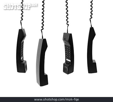 
                Telefonhörer, Hängen, Warteschleife                   