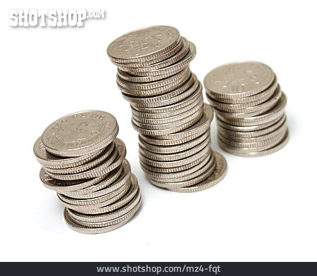 
                Kleingeld, Münzstapel, Münzen                   