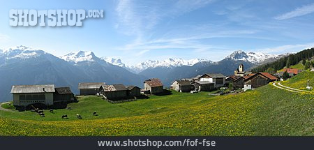 
                Dorf, Alpen                   