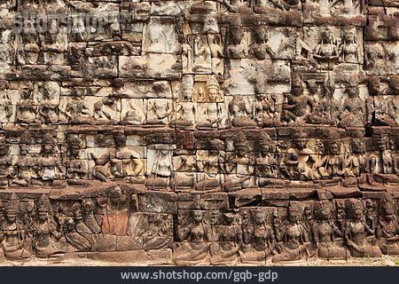 
                Relief, Angkor, Angkor Thom                   