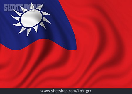 
                Taiwan, Nationalflagge                   