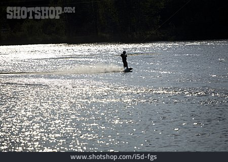 
                Silhouette, Wakeboarder, Wakeboarding                   