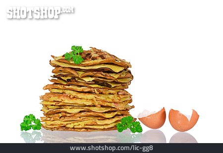 
                Omelette, Schinkenomelette                   