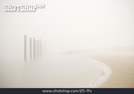 
                Strand, Küste, Nebel                   