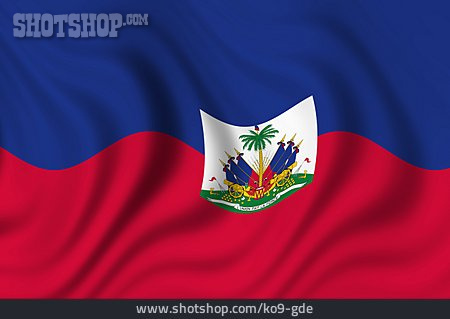 
                Nationalflagge, Haiti                   