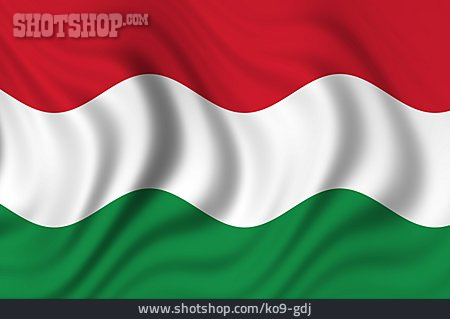 
                Nationalflagge, Ungarn                   