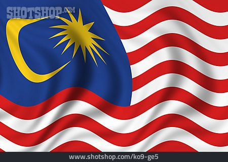
                Nationalflagge, Malaysia                   
