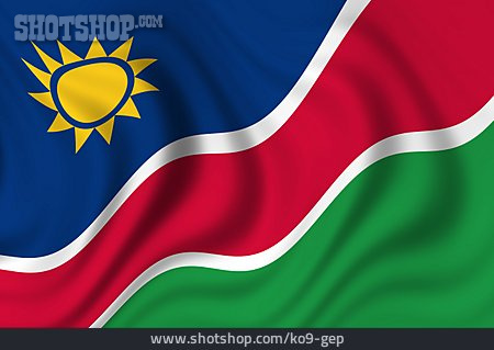 
                Nationalflagge, Namibia                   