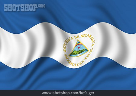 
                Nationalflagge, Nicaragua                   