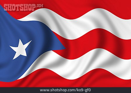
                Nationalflagge, Puerto Rico                   