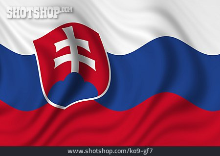 
                Nationalflagge, Slowakei                   