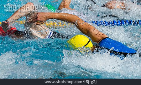 
                Wettbewerb & Konkurrenz, Schwimmer, Kraulschwimmen                   