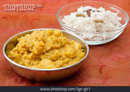 
                Indische Küche, Basmatireis, Dal                   