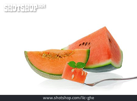 
                Melone, Melonenstück                   