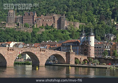
                Heidelberg, Heidelberger Schloss, Carl-theodor-brücke                   