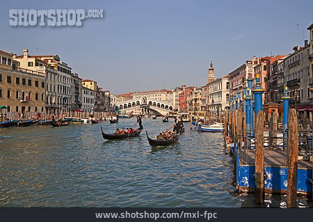 
                Venedig, Canal Grande, Rialtobrücke                   