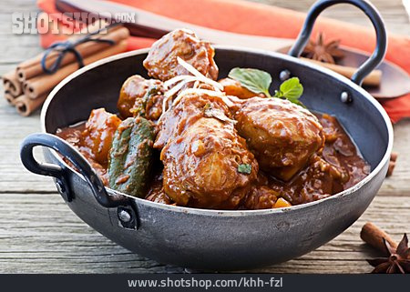 
                Hähnchenkeule, Indische Küche, Vindaloo                   