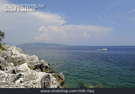 
                Küste, Mittelmeer, Korfu, Ionisches Meer                   