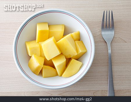 
                Mango, Obstsalat, Mangostücke                   