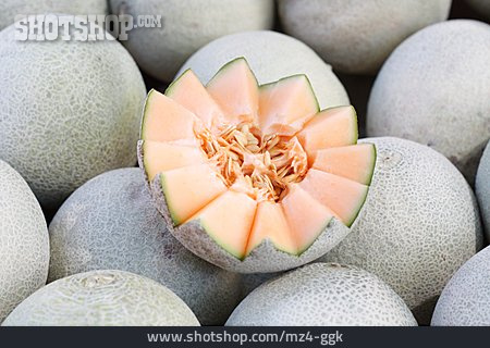 
                Melone, Zuckermelone, Cantaloupe-melone                   