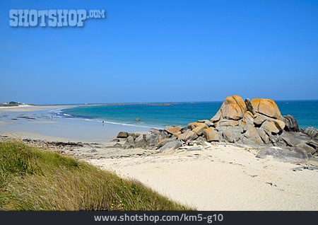 
                Bretagne, Atlantikküste, Sandstrand                   