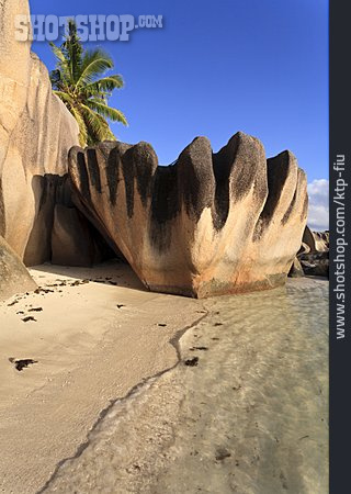 
                Strand, Seychellen, La Digue                   