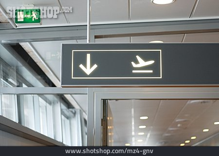
                Flughafen, Hinweisschild, Piktogramm                   