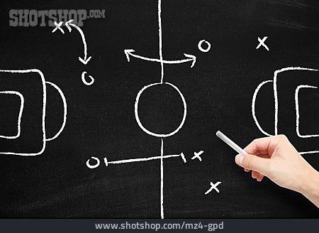 
                Fußball, Trainieren, Spielstrategie, Taktiktafel                   