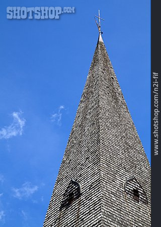 
                Kirchturm, Schindeldach                   